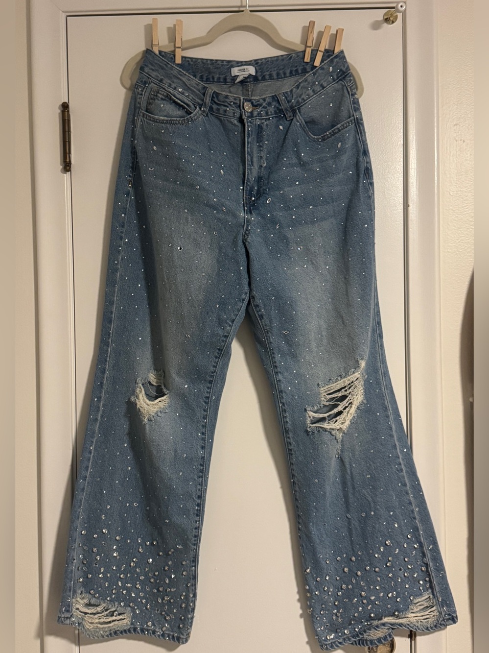 Forever 21 Women's Denim with Rhinestone